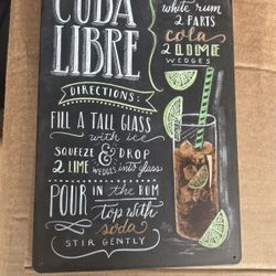 Cuba Libre Bar Sign 