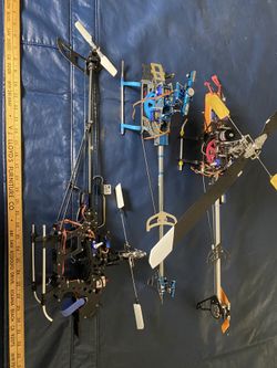 RC Helicopter Lot Deal - 3 Airframes & Parts