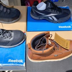 Red Wing Irish Setter And Reebok Safety Shoes 