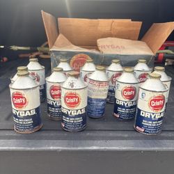 Vintage Cristy Dry Gas Anti Freeze Cans