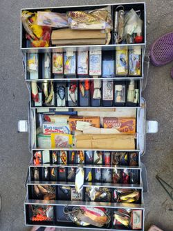 Vintage Fishing Lures & Tackle Box
