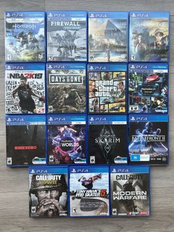 PS4 Game Bundle – 15 Games (Call of Duty, GTA V, Horizon, + VR Titles)