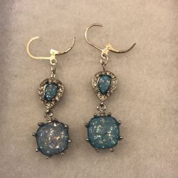 925 sterling silver Rainbow opal earrings