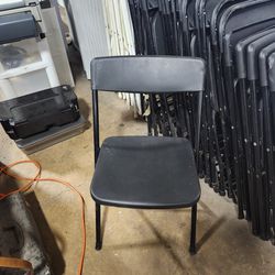 Black & White Folding Chairs 