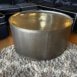 Hammered Brass Coffee Table