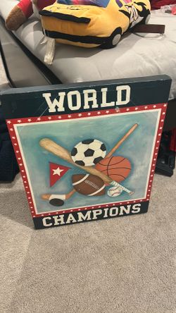 World Champions decor Piece