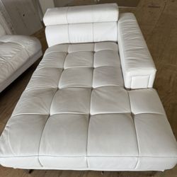 white sectional couch 