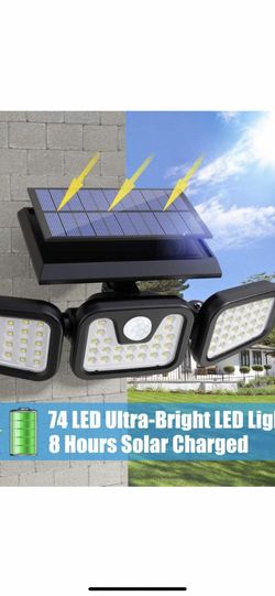 New Solar Led Light Motion Sensor Outdoor 129leds super bright $30