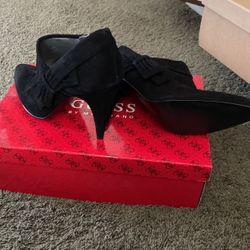 Black Suede Guess Boots