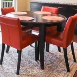 Dining Set – Crate & Barrel Chairs + Expandable Table