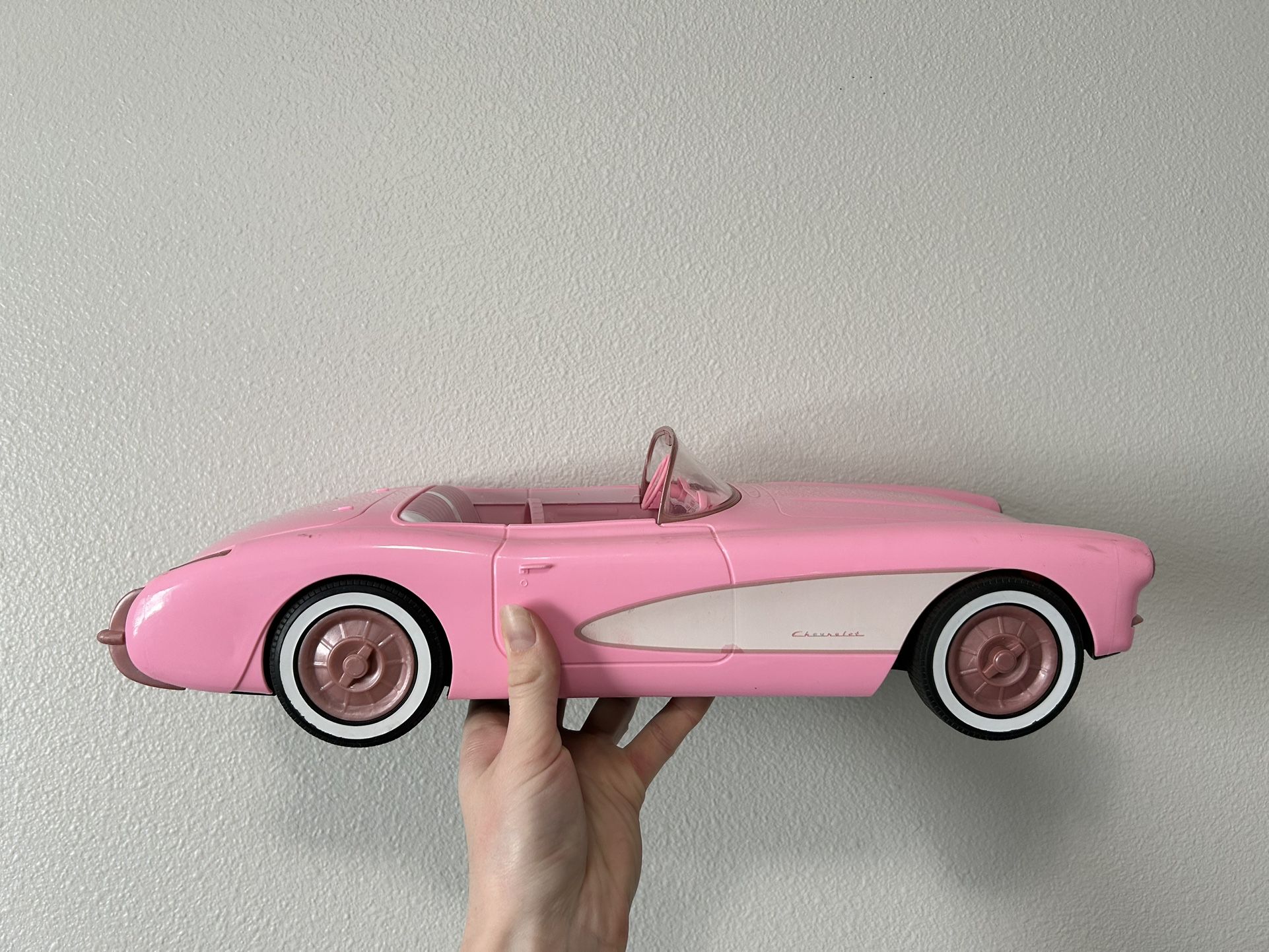 Barbie Hot Wheels Corvette Toy Car, Holds 2 Dolls