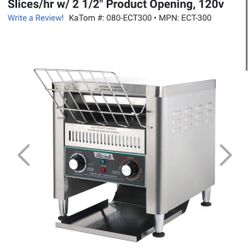 Commercial Electric Conveyor, Toaster 120v