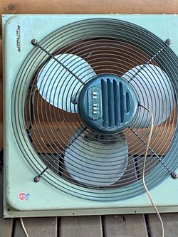 Old retro window or attic hole whole house fan