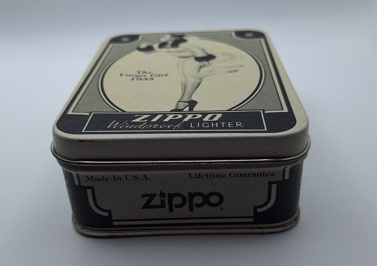1935 Varga Girl Zippo Lighter and Tin for Sale in Providence, RI 