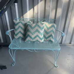 Vintage Teal Bench