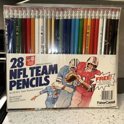 28 Official NFL Team Pencils from the 1970's