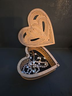 Heart shape jewelry box
