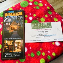For two people/Two night stay at Red forest inn. Bed and breakfast