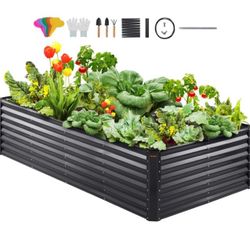 8x4x2ft Metal Raised Garden Bed Kit(Jh2231E)