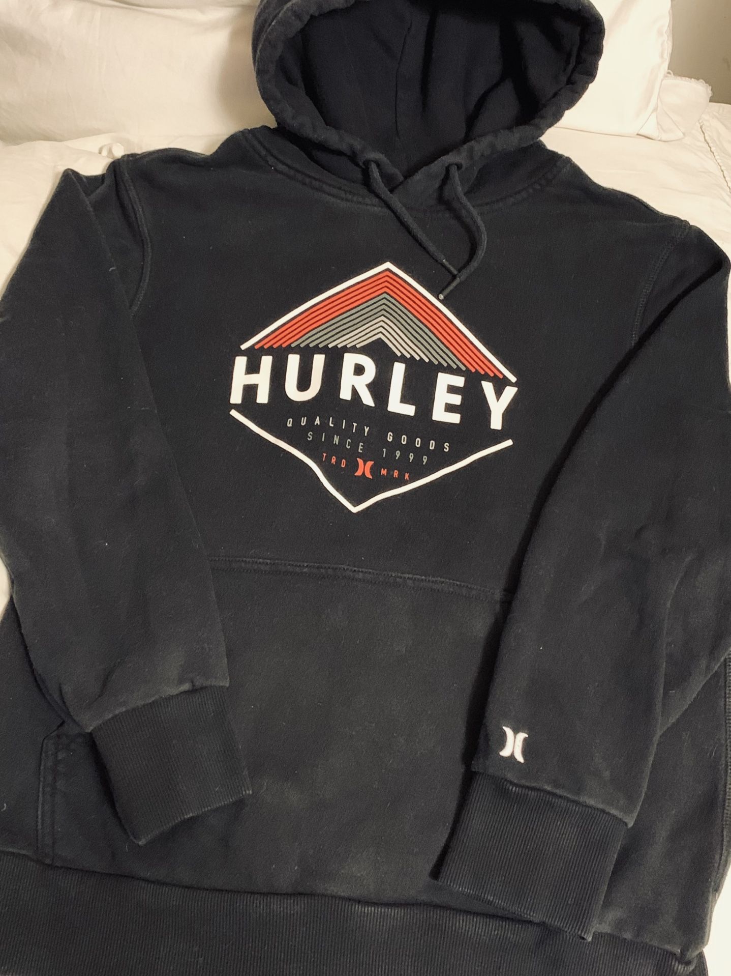 Classic Hurley Fit Fleece Pullover Hoodie - Black