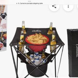 Camerons Tailgating Table With Cooler!