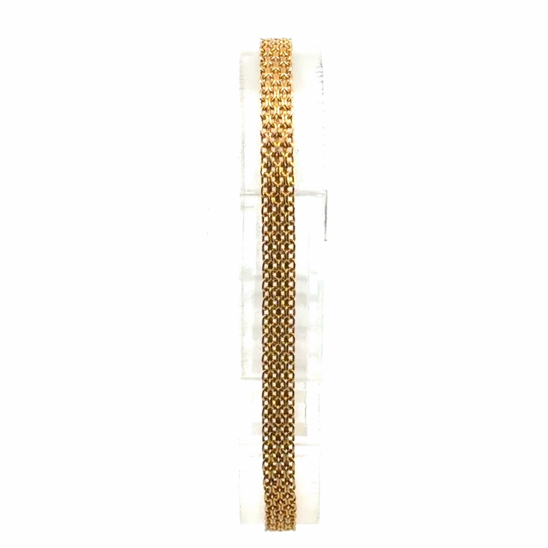 Woman’s Ladies 10k Yellow Gold 7.5” Inch 5mm Bismarck Chain Bracelet GP3119588