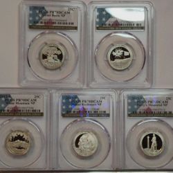 2013 S Clad National Parks Quarter Set PCGS PR70DCAM