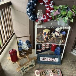 Patriotic Americana Porch Decor