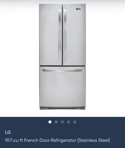 LG 19.7-cu ft French Door Refrigerator (Stainless Steel)