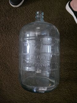 Vintage 5-Gallon Glass Water Bottle Jug