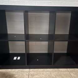 Black Cube Shelf 3x2