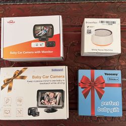 Various Baby Items Baby car Camera , White noise Machine & Water mat