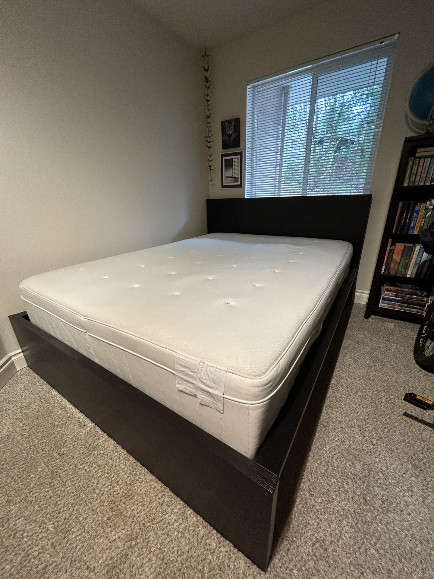 Queen Size Mattress & IKEA Bed Frame (malm)