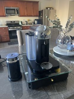 Vertuo Nespresso Machine With Milk Frother And Pod Drawer