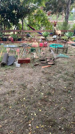 Cleaning Time  Mix Garden Tools 