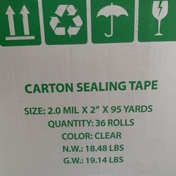 2in Clear Tape Delivery Available 