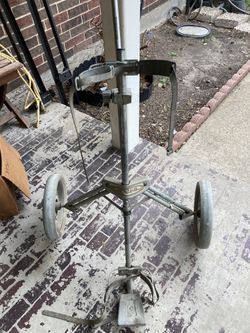 Vintage Ajay Arnold Palmer 3-Wheeled Golf Cart Carrier