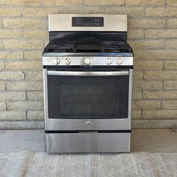 GE STAINLESS 5 BURNER GAS RANGE 5.0 cu ft CONVECTION OVEN STOVE HOME KITCHEN MAJOR APPLIANCE