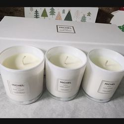 New Michel Germain 3-Pc Luxury Scented Soy Candle Set 5 oz/each Sealed - Long Lasting