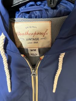 Blue weather proof jacket sz med