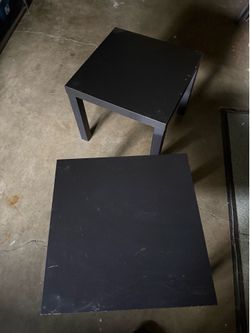 Two IKEA Lack Side Tables