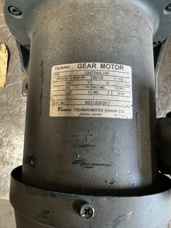 Tsubaki GMTA040-28L40L10 Gear Motor 3PHASE-0.4kW-4P 460v