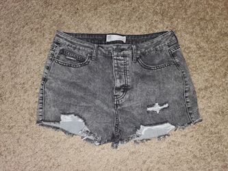 RSQ Vintage Button Fly High Rise Denim Shorts- size 30"