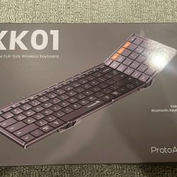 ProtoArc Foldable Full-Size Wireless keyboard 