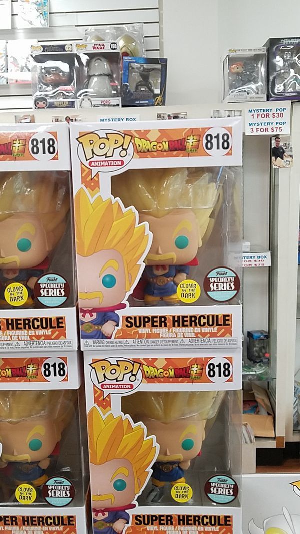 Super saiyan Hercule dragon ball exclusive funko pop beerus broly vegeta goku vegito