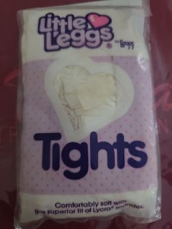 NEW L'eggs Girl's or Baby Doll White Tights
