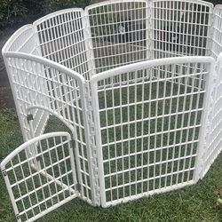 Dog fence white