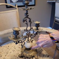 Led Glass Triple Candle Holder