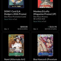 One piece cards