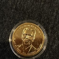 Gold Ronald Regan Coin